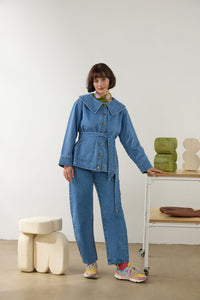 Gorman - Henry Collar Denim Jacket - denim