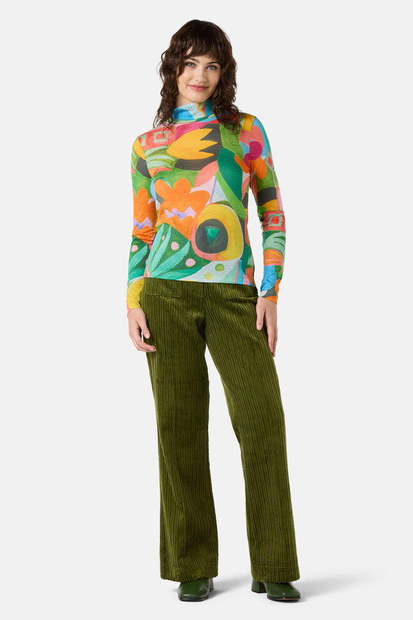 Gorman - Warm Winter Merino Polo - print