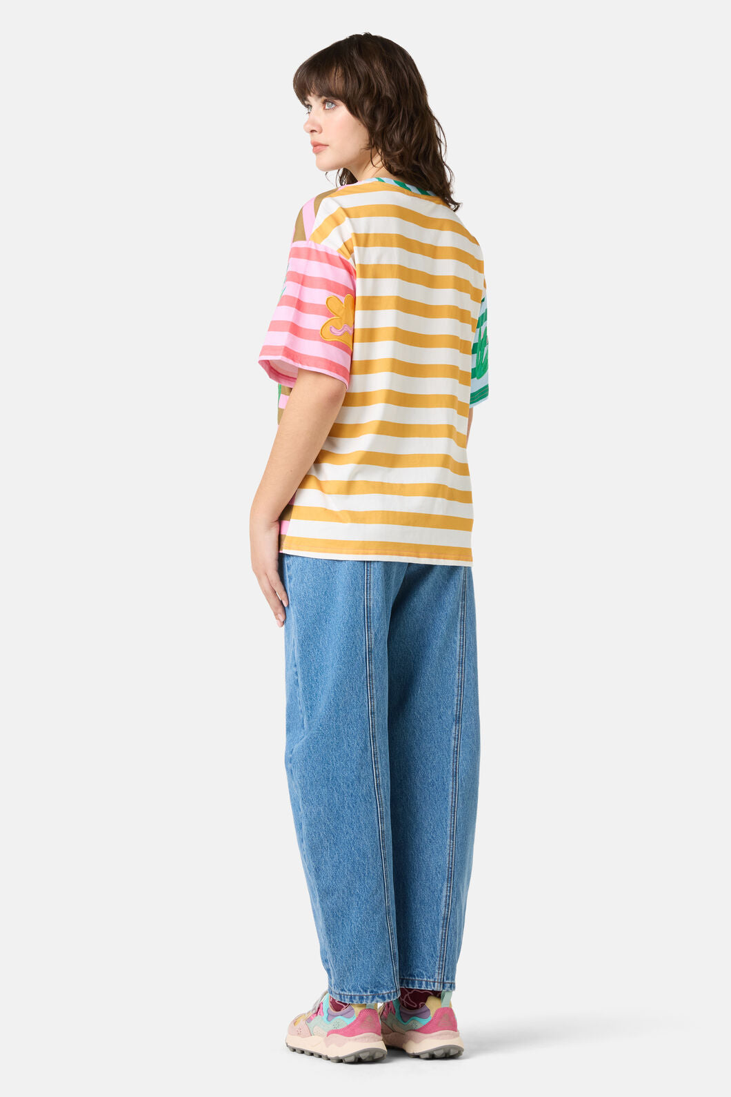 Gorman - Warm Winter Stripe Oversized Tee - print
