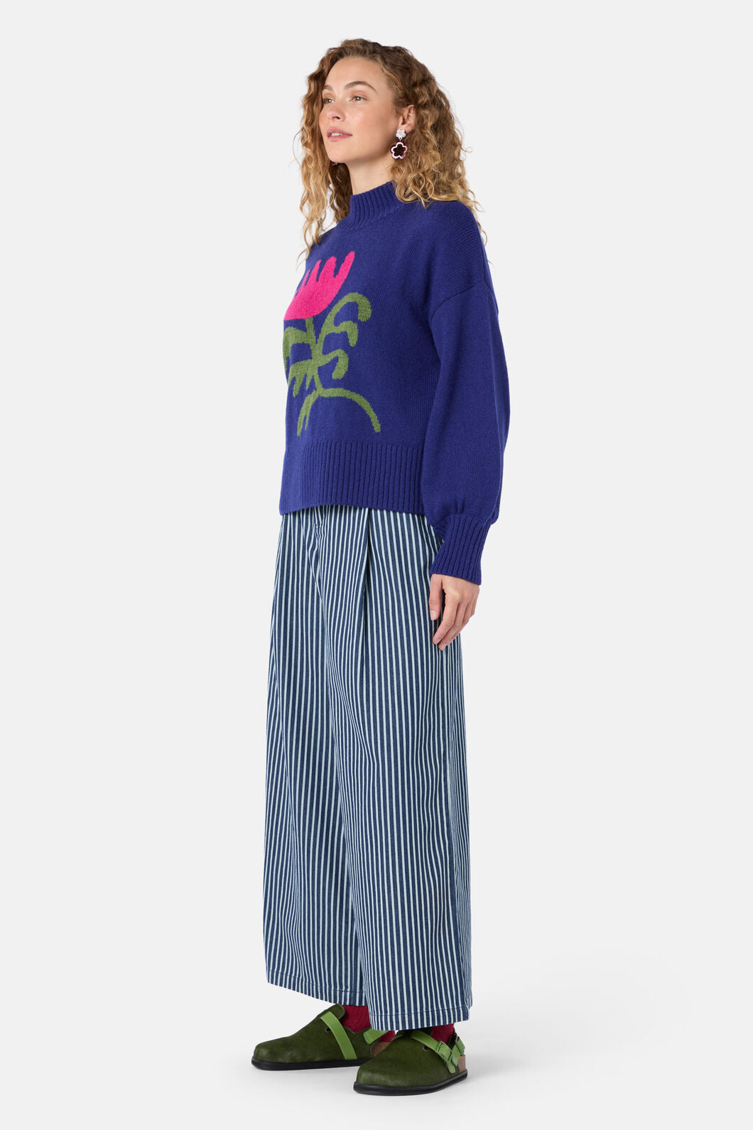 Gorman - Moroccan Flower Jumper - blue