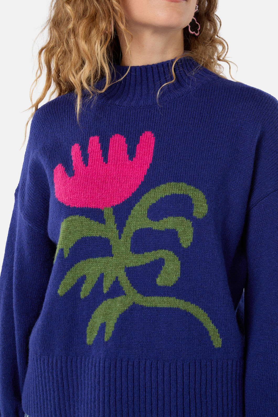 Gorman - Moroccan Flower Jumper - blue