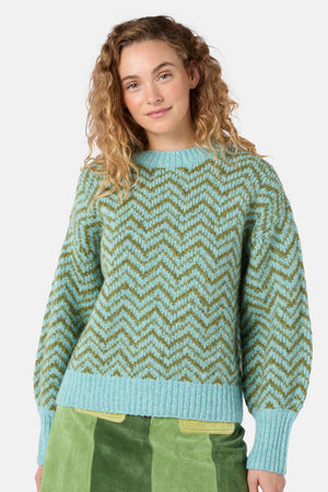 Gorman - Moroccan Stripe Jumper - green