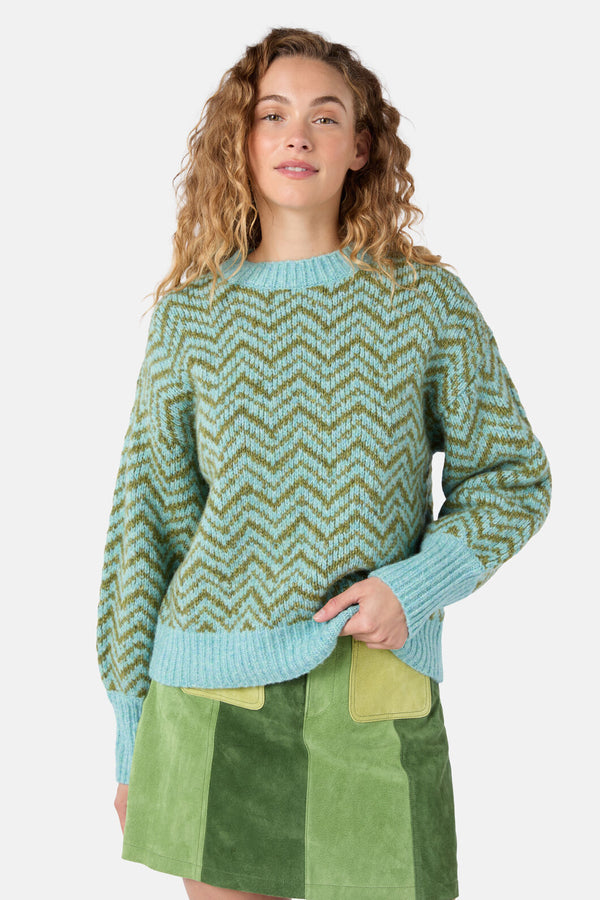 Gorman - Moroccan Stripe Jumper - green