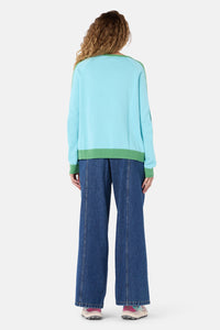 Gorman - Splice Sporty Cotton Jumper - blue