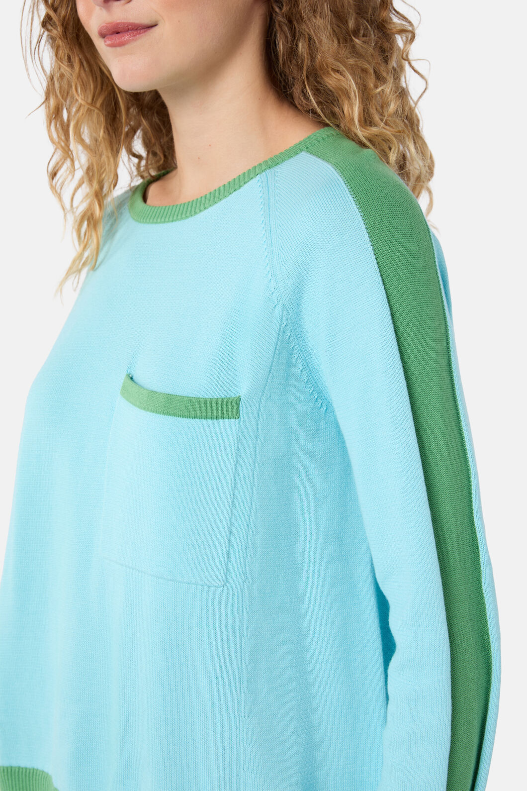Gorman - Splice Sporty Cotton Jumper - blue