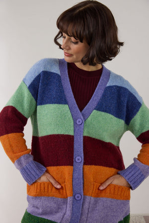 Gorman - Palette Pop Wide Stripe Cardigan - stripe
