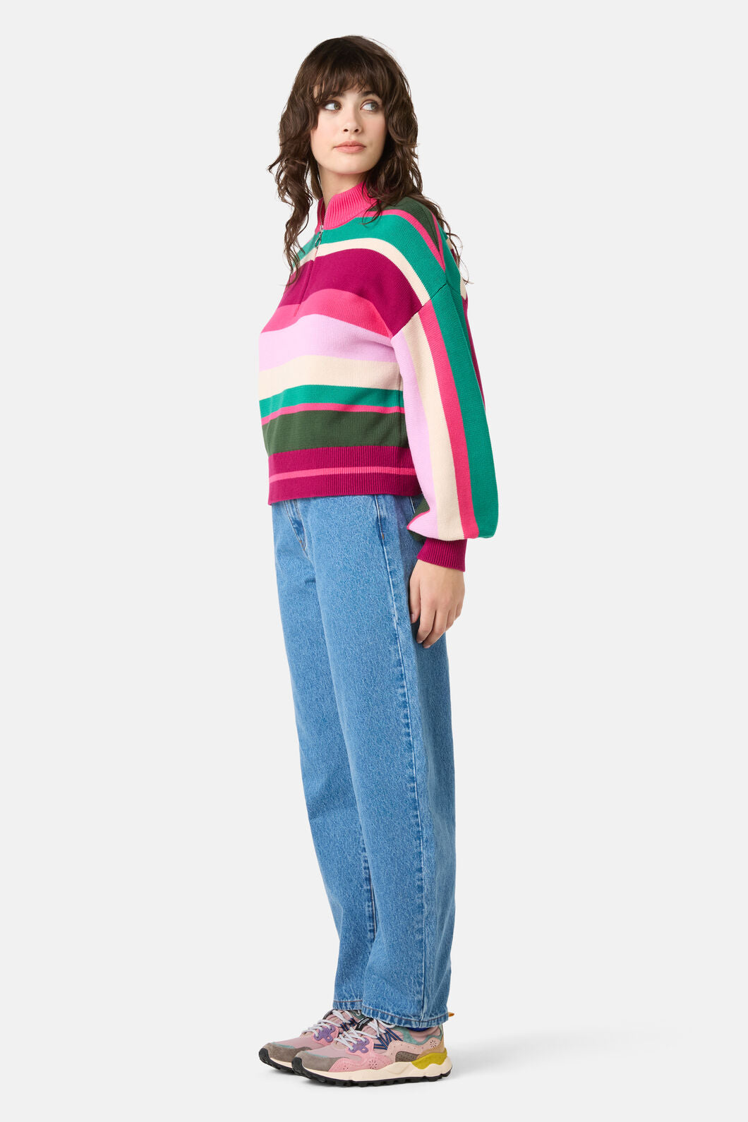 Gorman - Sporty Stripe Jumper - pink