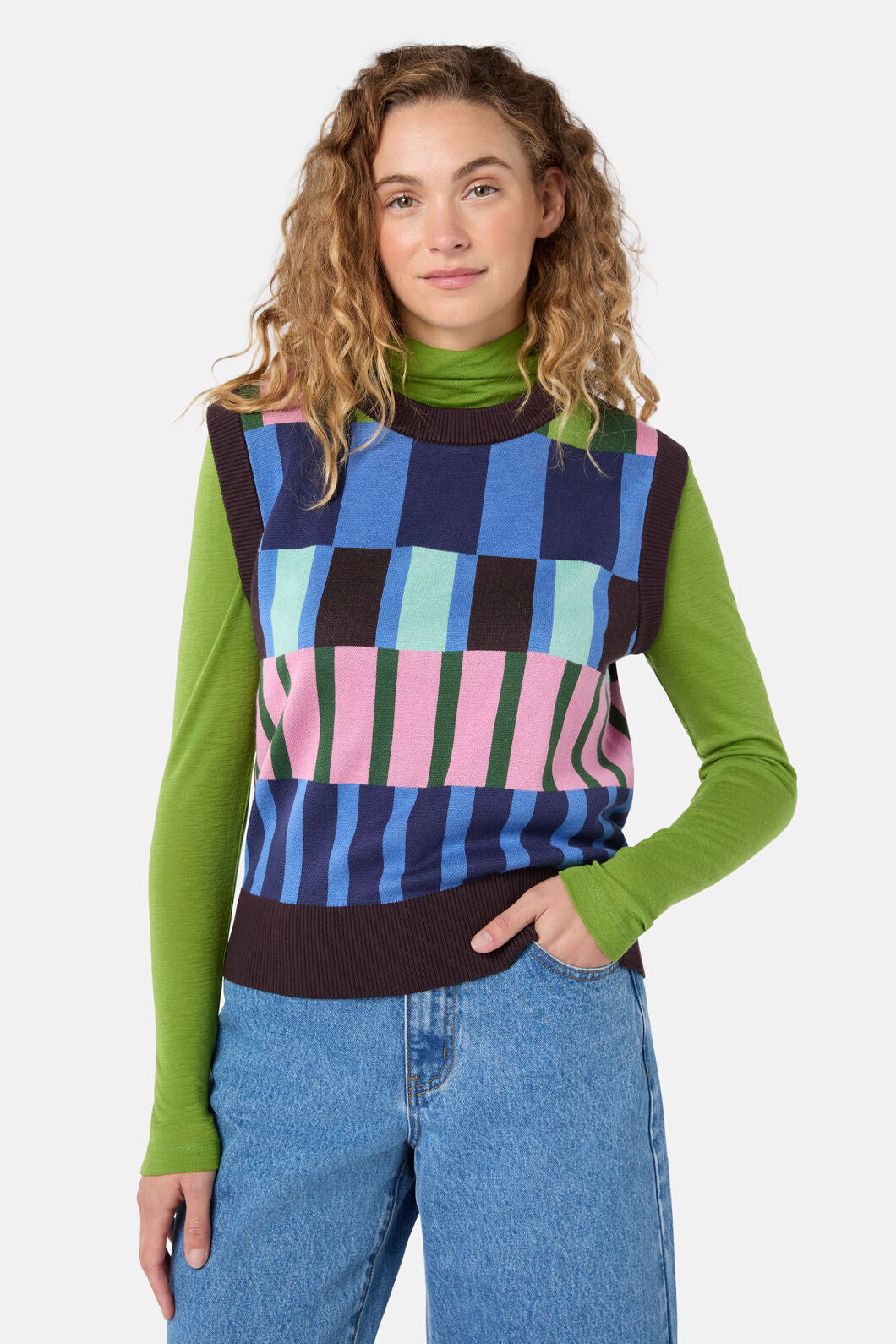 Gorman - Warpweave Knit Vest - multi