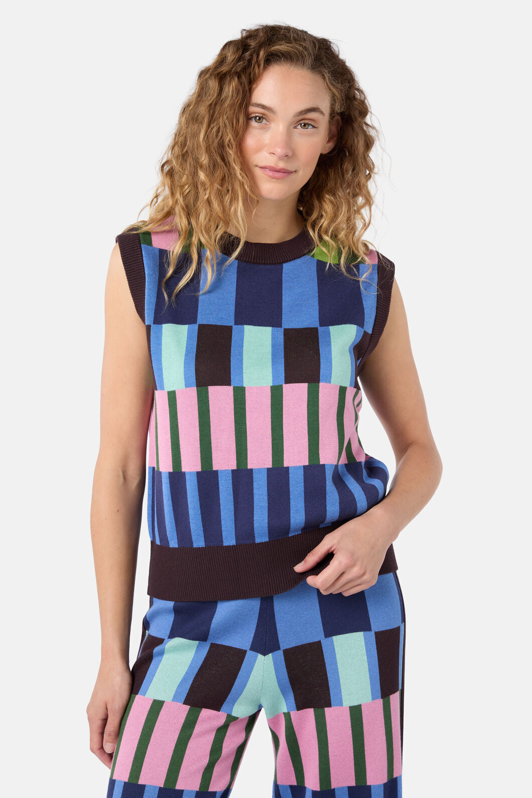 Gorman - Warpweave Knit Vest - multi