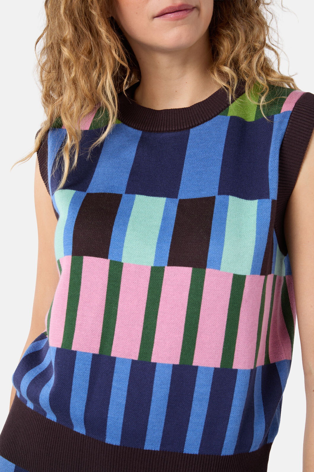 Gorman - Warpweave Knit Vest - multi