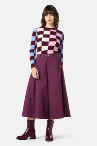 Gorman - Check Merino Knit Top - check
