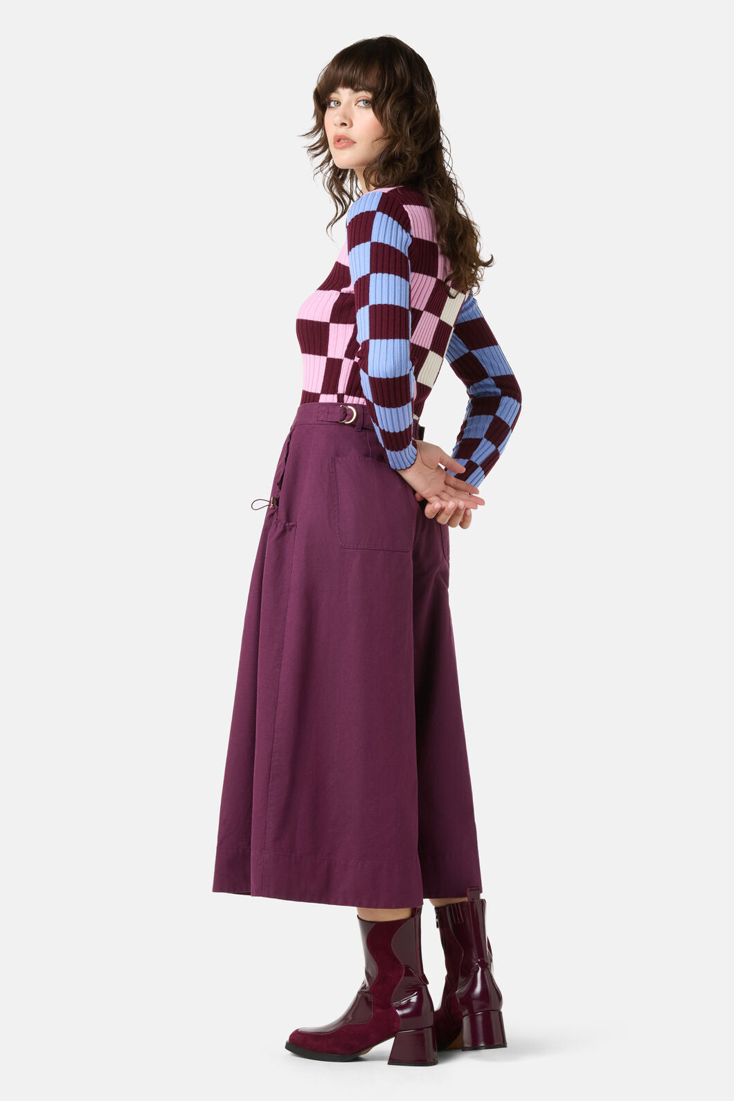 Gorman - Check Merino Knit Top - check