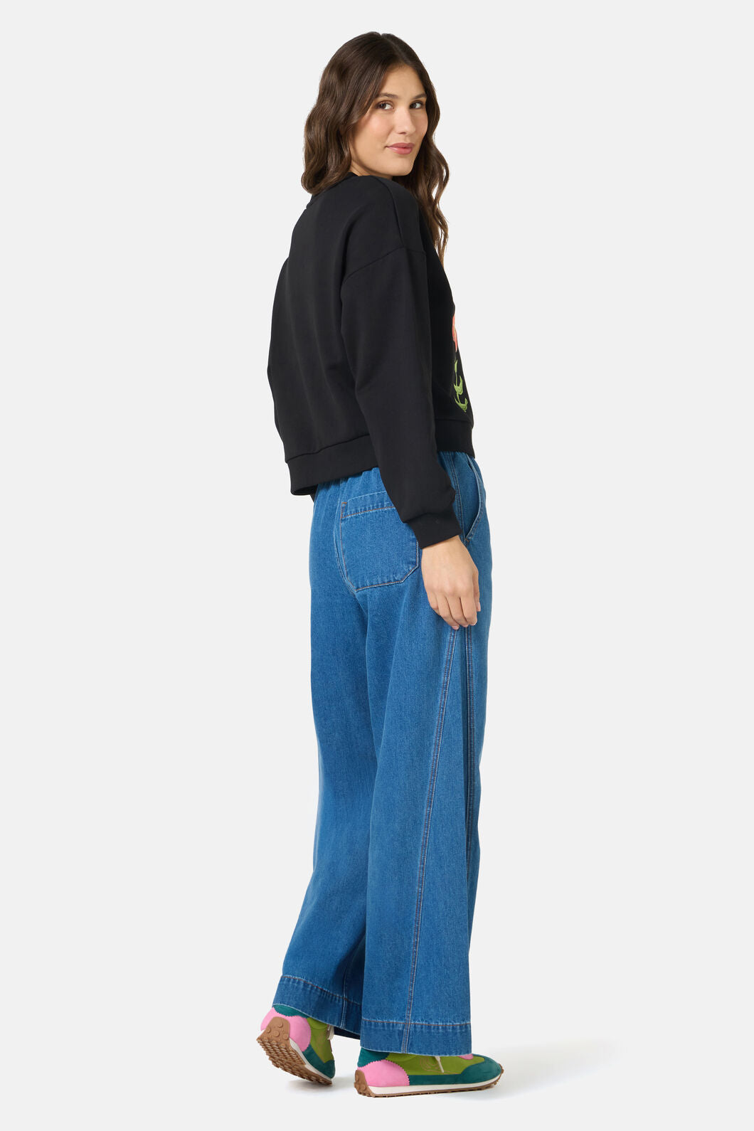 Gorman - The Garden Embroidered Sweater - black