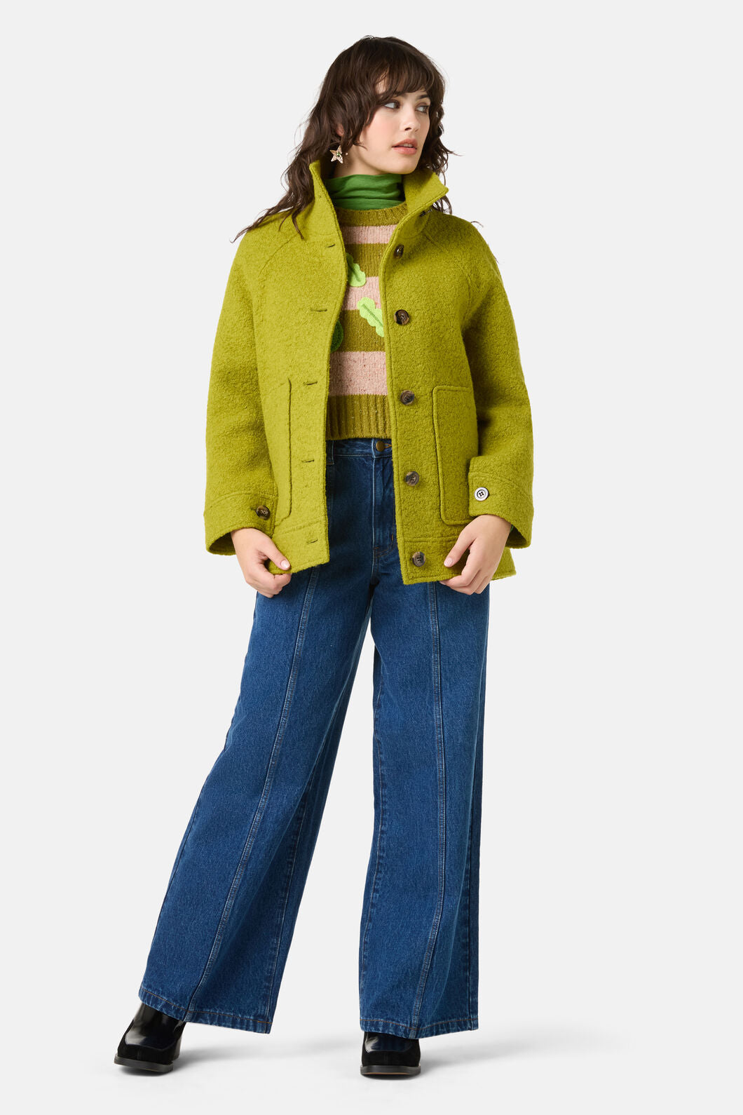 Gorman - Zoe Wool Coat - light-green
