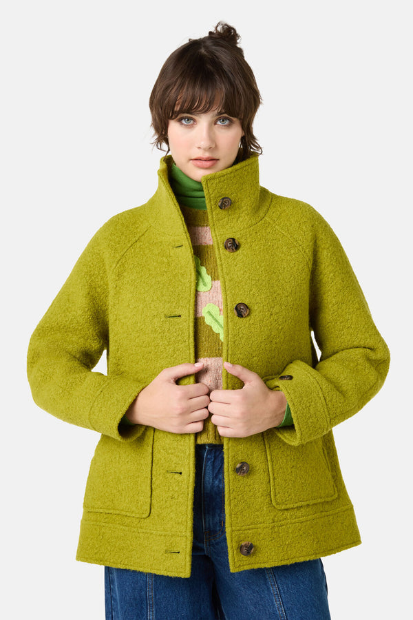Gorman - Zoe Wool Coat - light-green