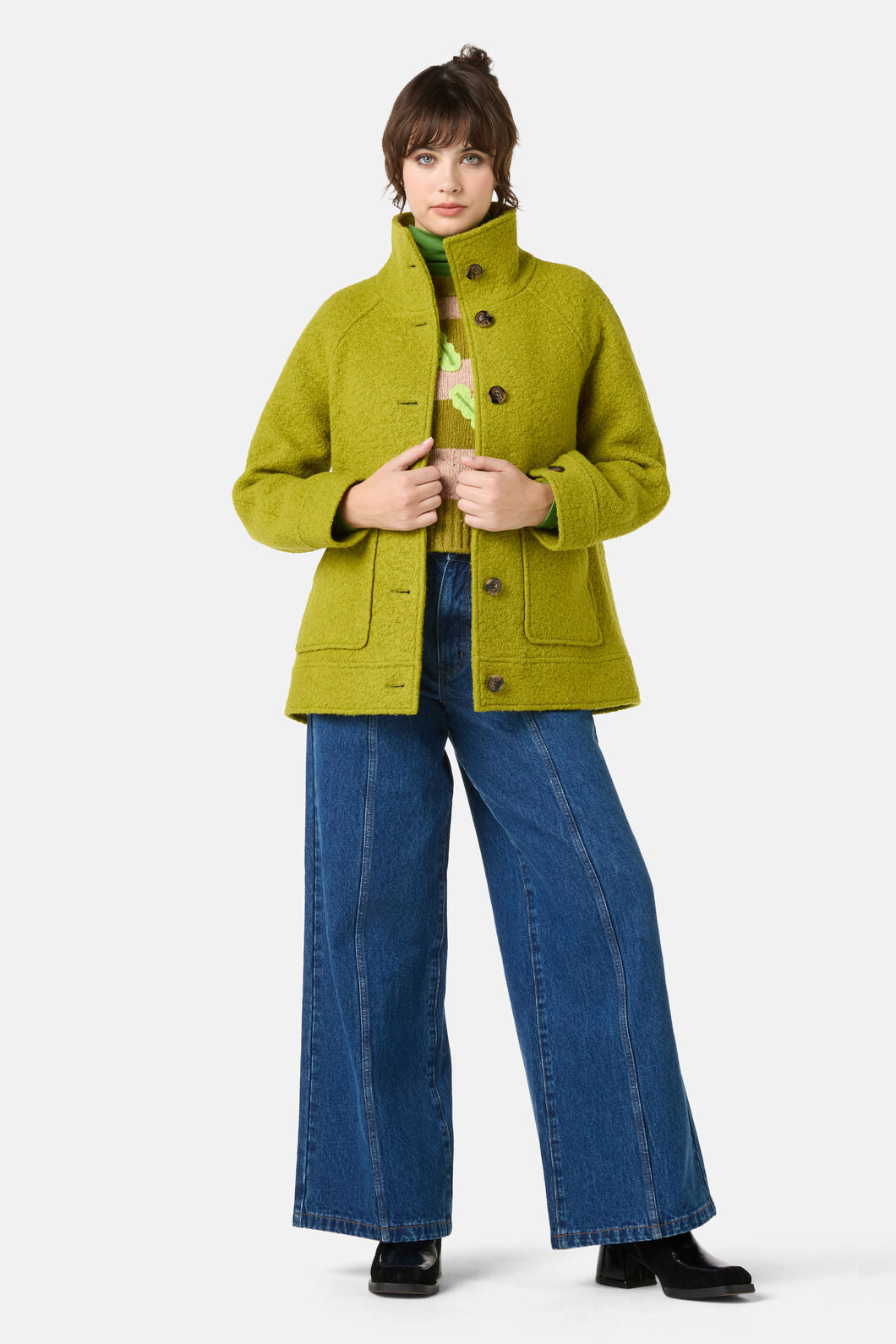Gorman - Zoe Wool Coat - light-green