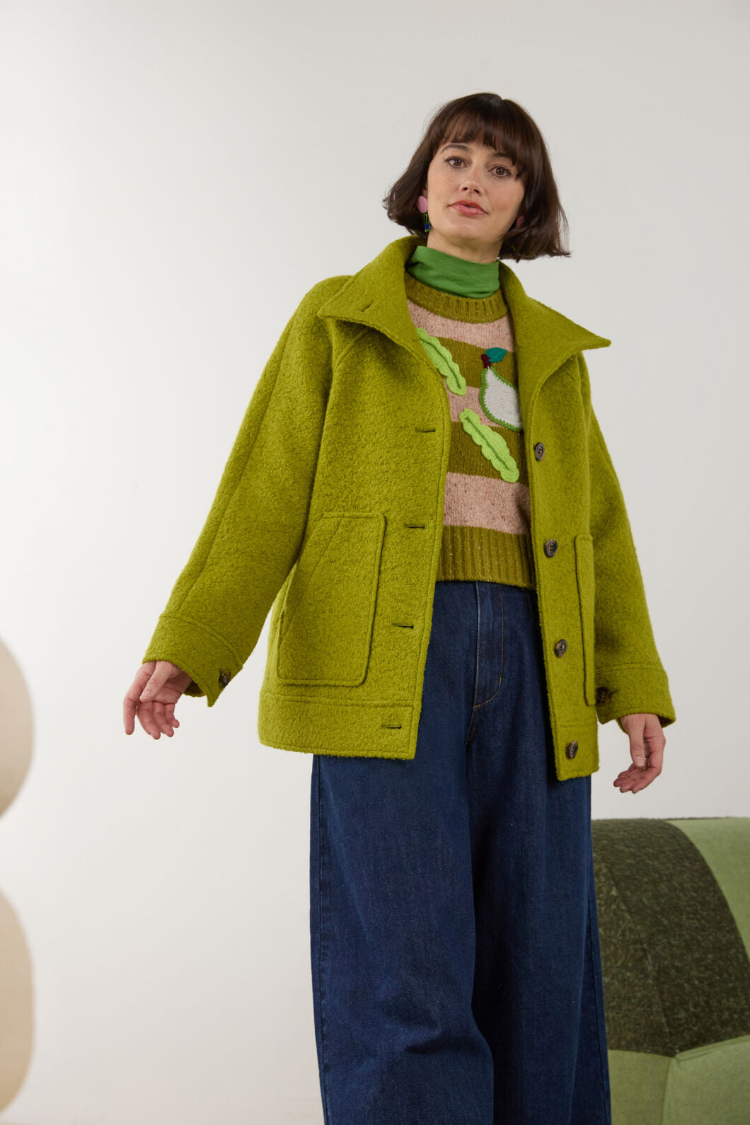 Gorman - Zoe Wool Coat - light-green
