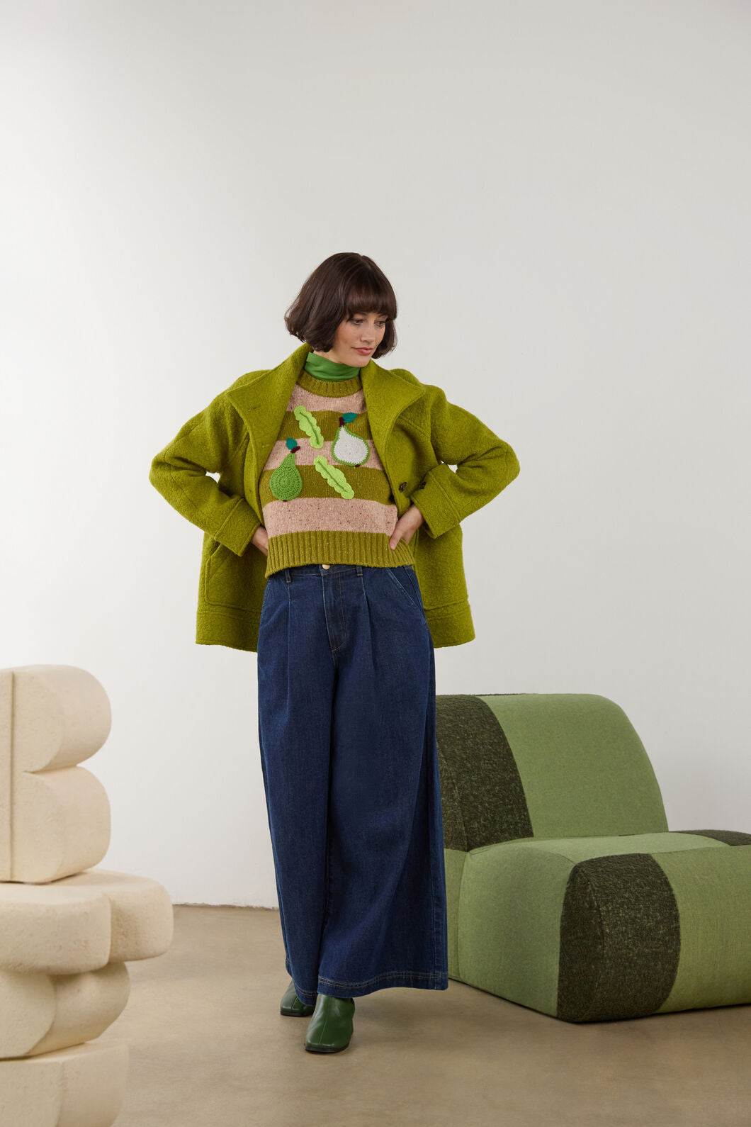 Gorman - Zoe Wool Coat - light-green