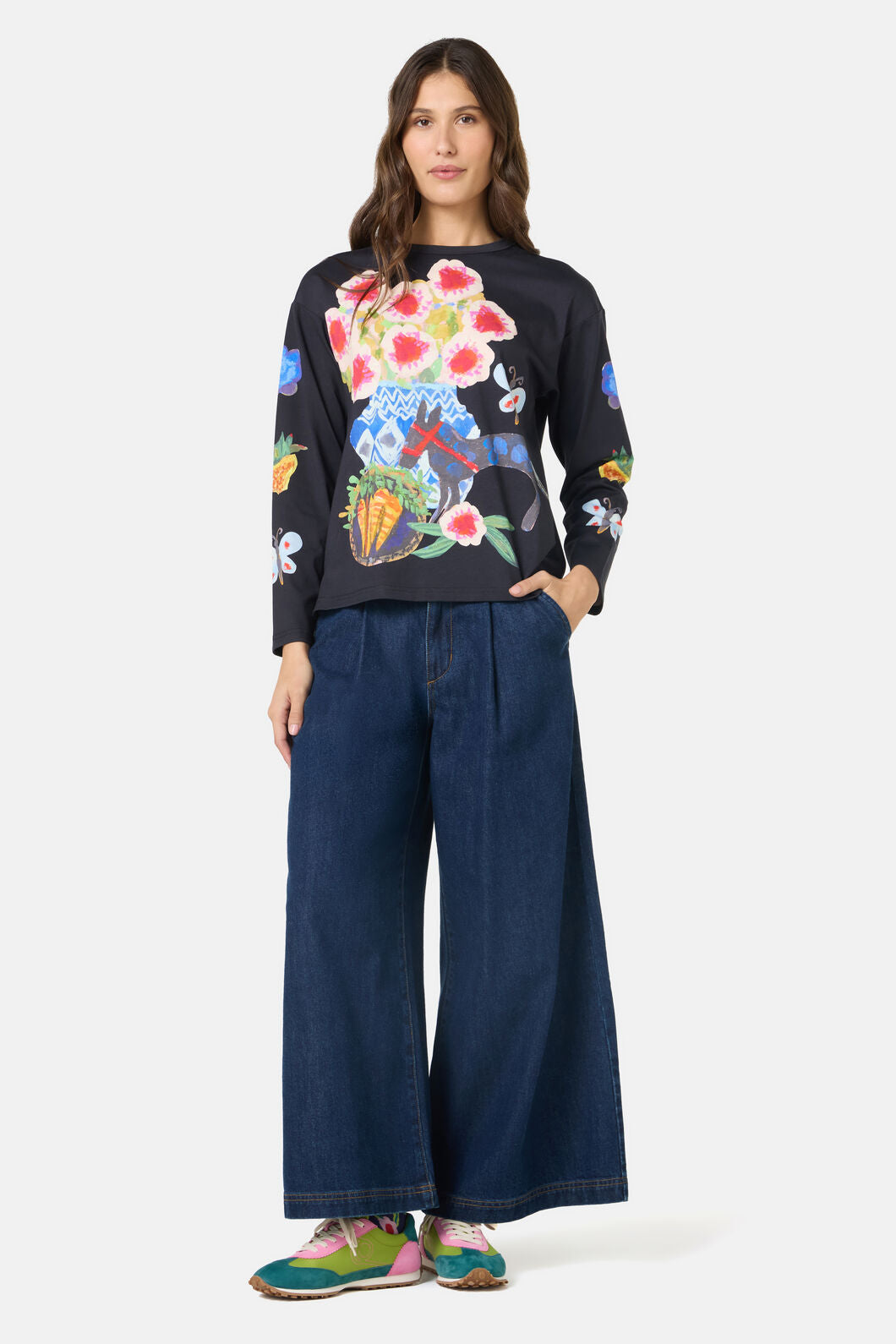 Gorman - Garden Table Long Tee - black