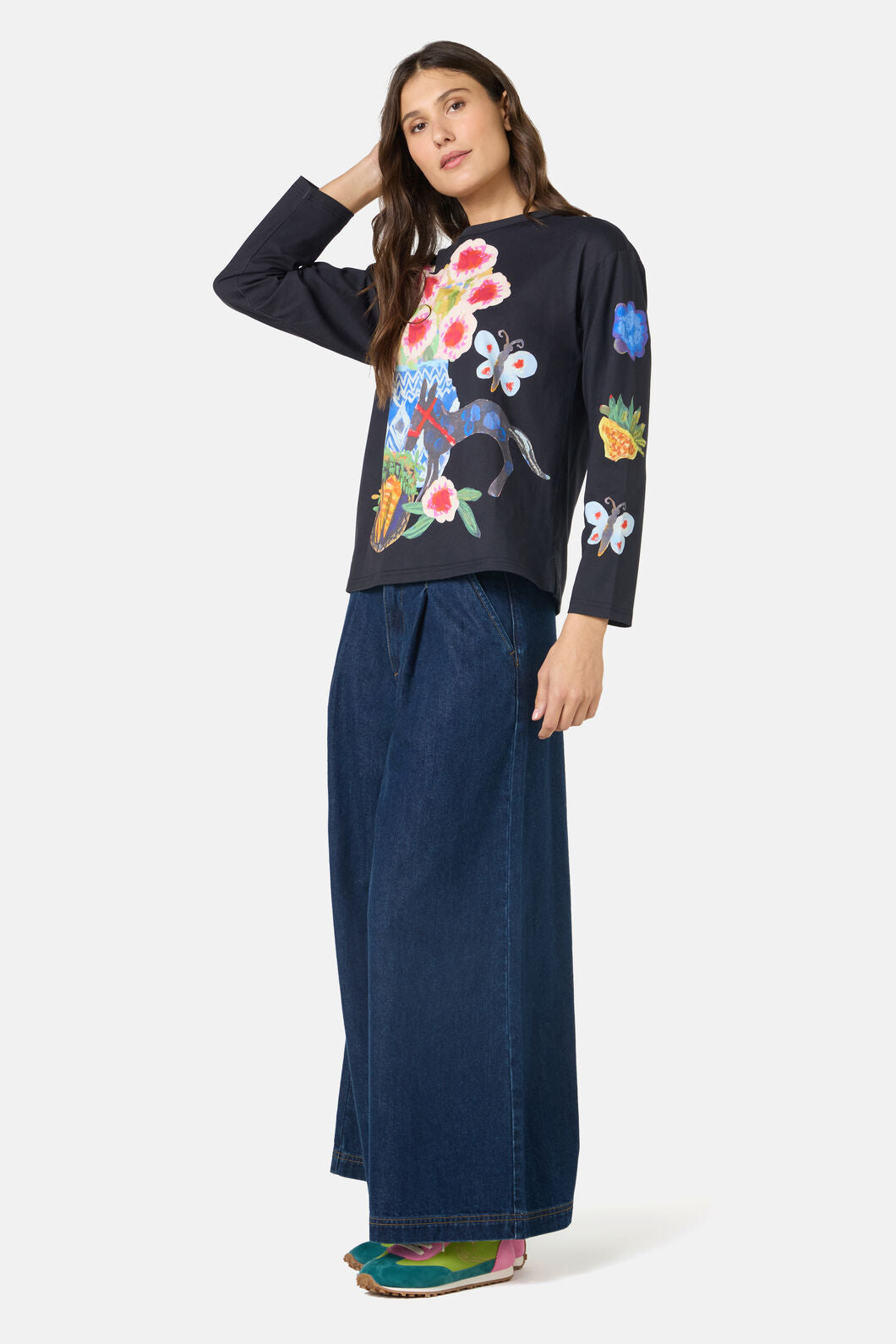 Gorman - Garden Table Long Tee - black