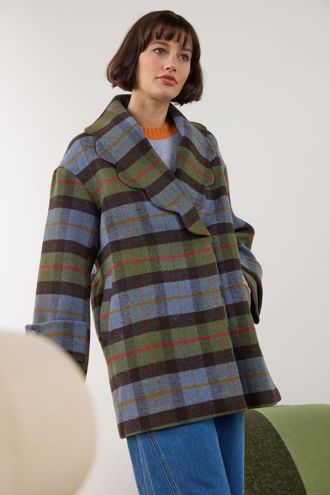 Gorman - Farm To Table Check Coat - blue