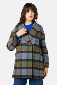 Gorman - Farm To Table Check Coat - blue