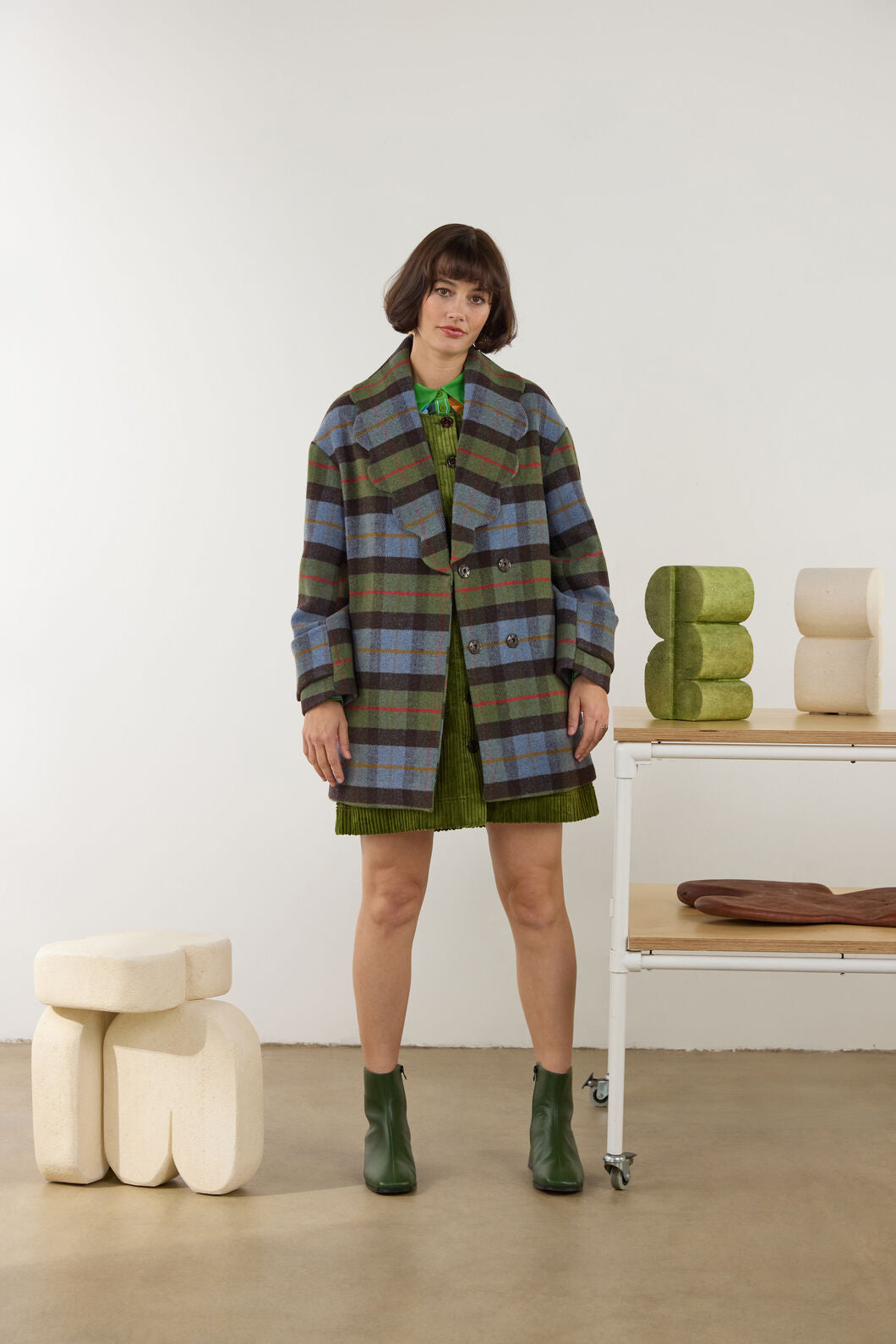 Gorman - Farm To Table Check Coat - blue