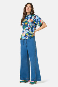 Gorman - Garden Table Oversized Tee - print