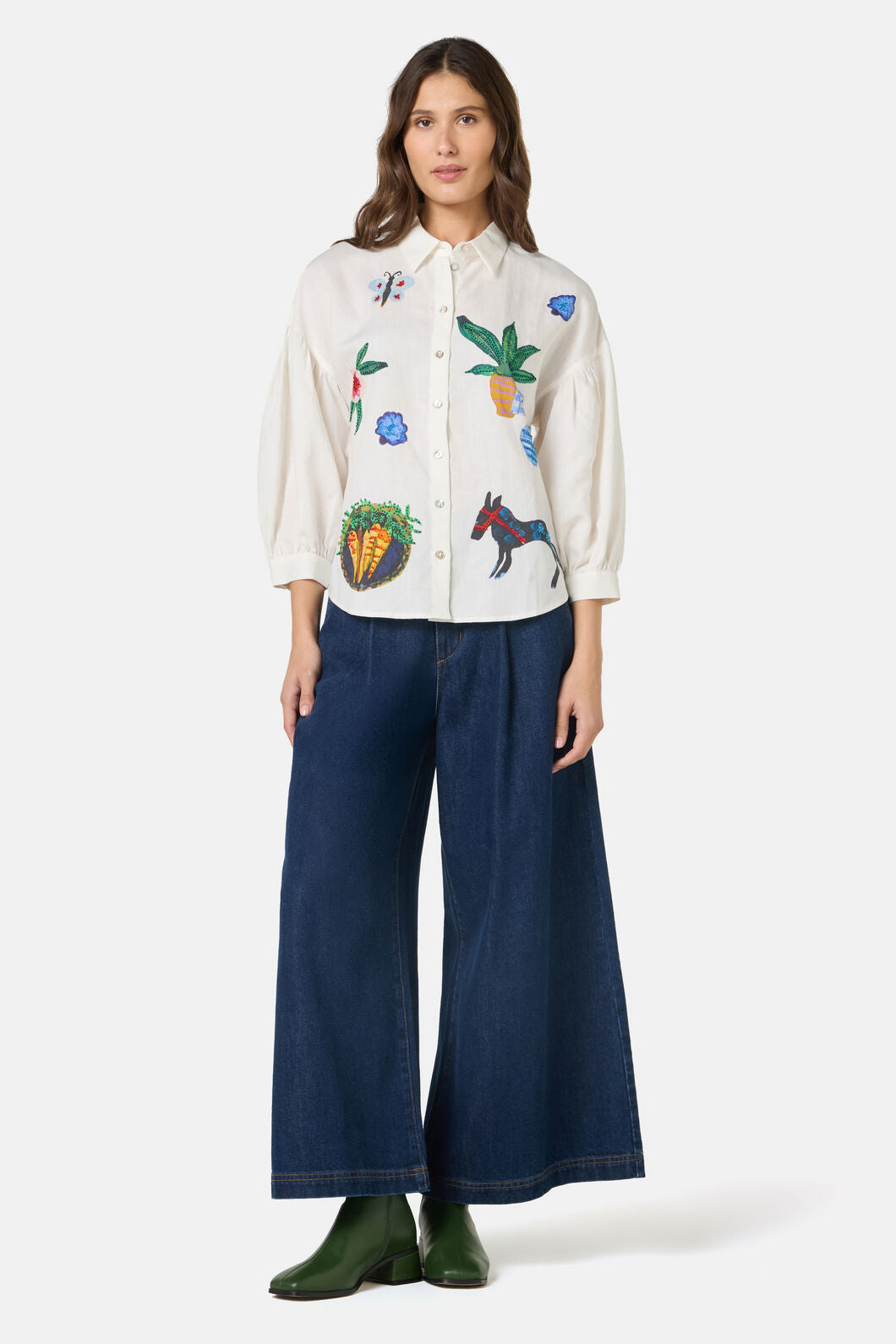 Gorman - Garden Table Shirt - white
