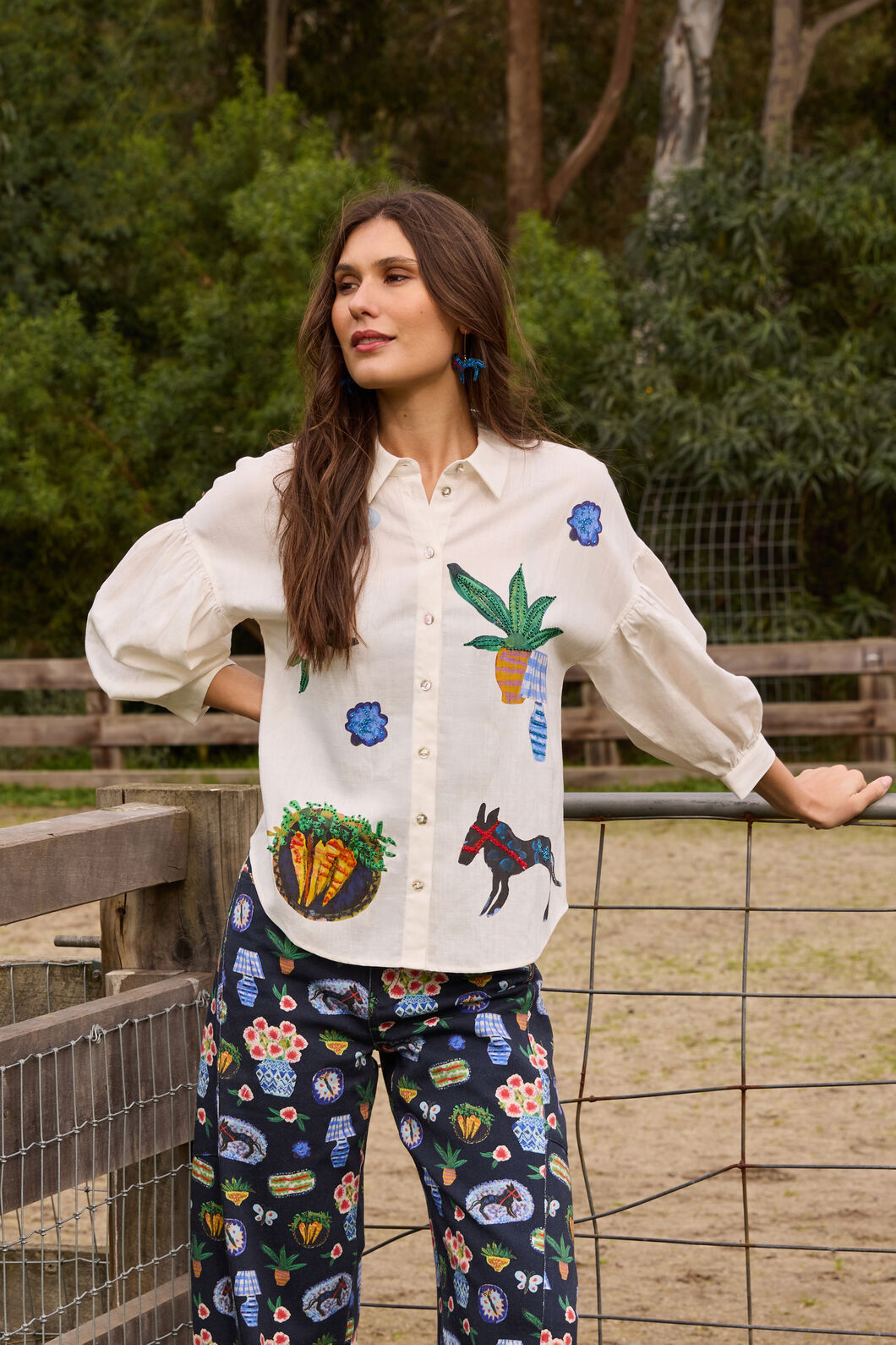 Gorman - Garden Table Shirt - white