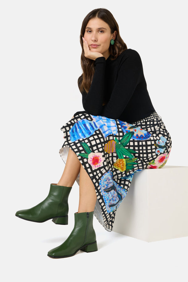 Gorman - Garden Table Midi Skirt - print