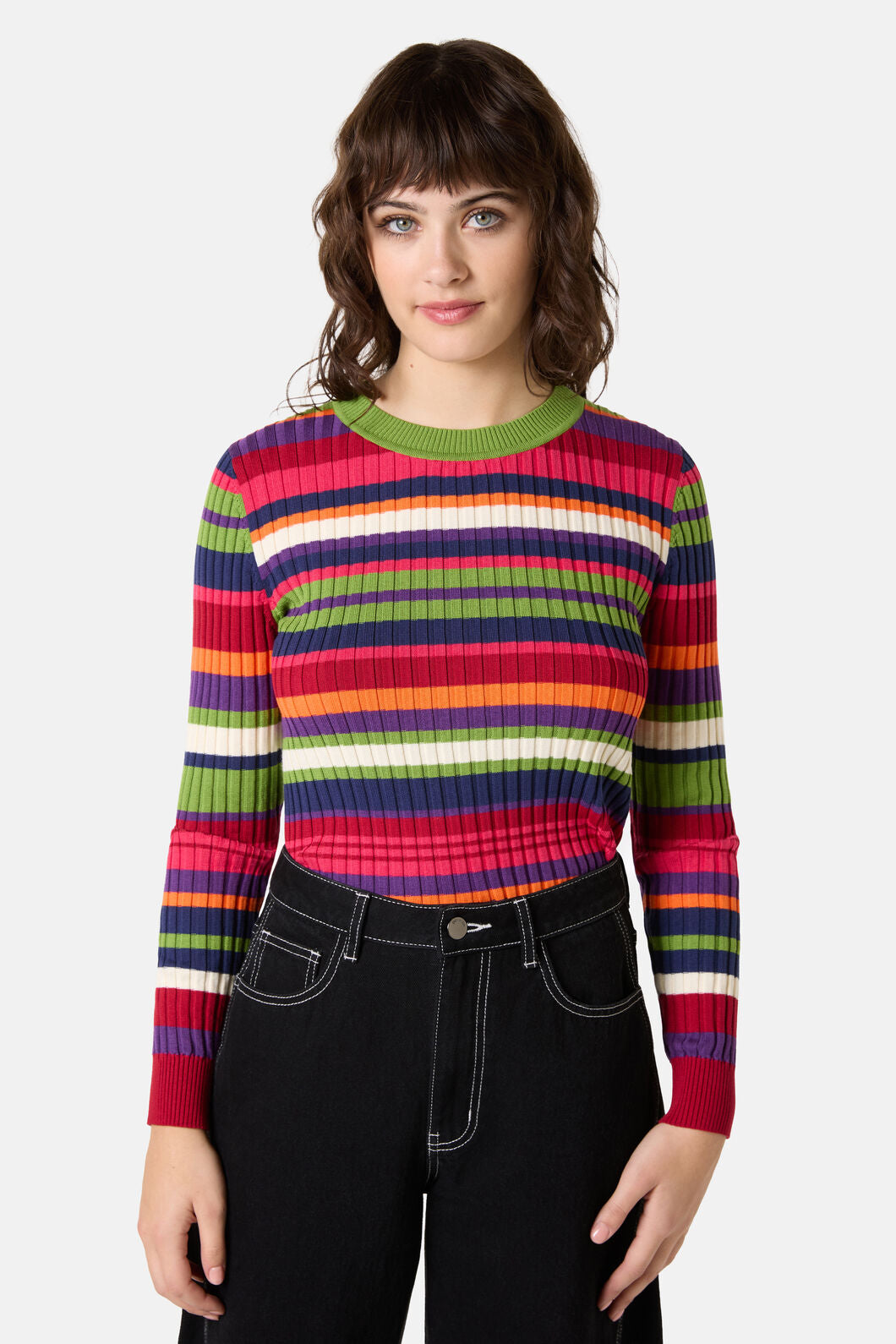 Gorman - Stripe Tease Knit Top - stripe
