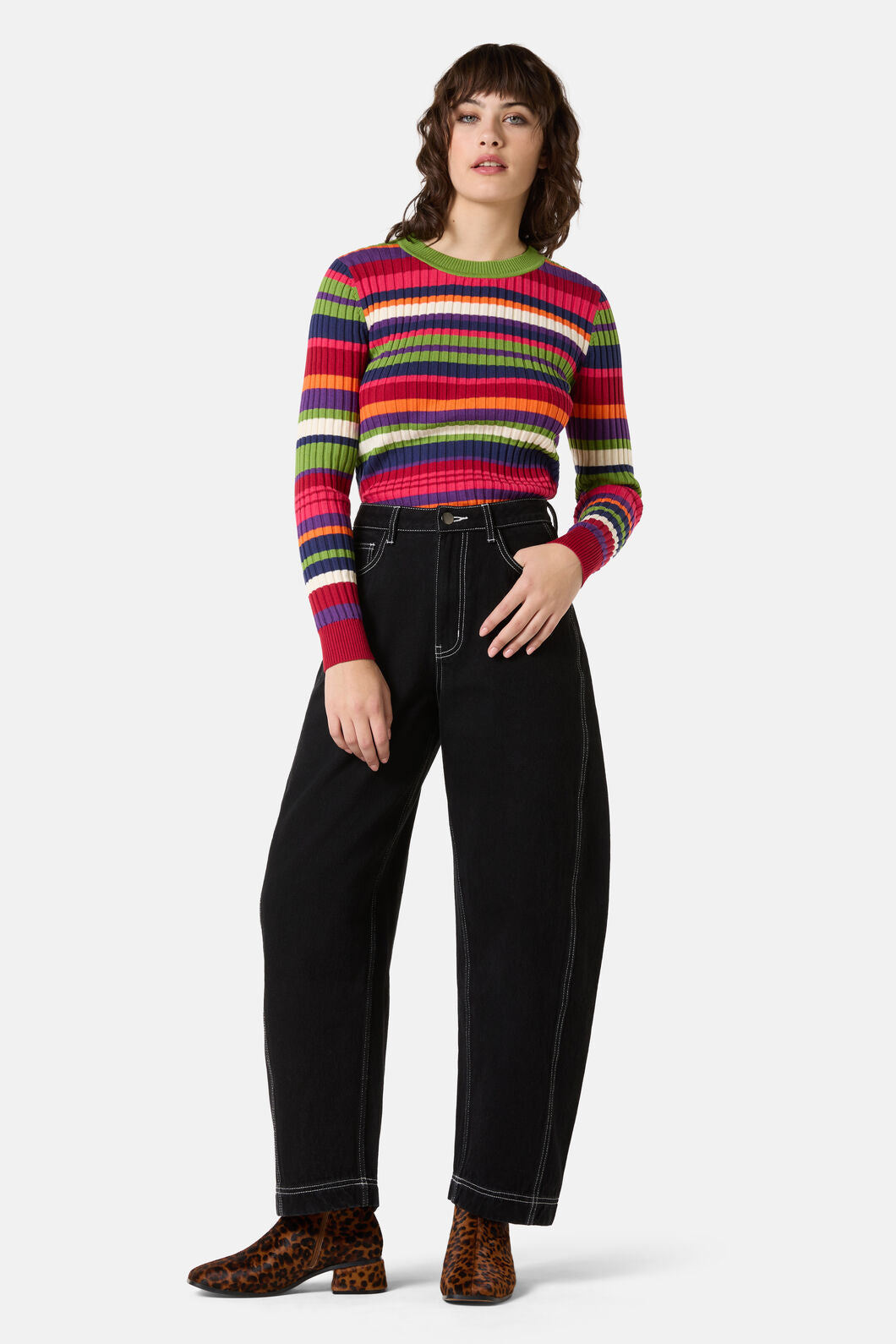 Gorman - Stripe Tease Knit Top - stripe