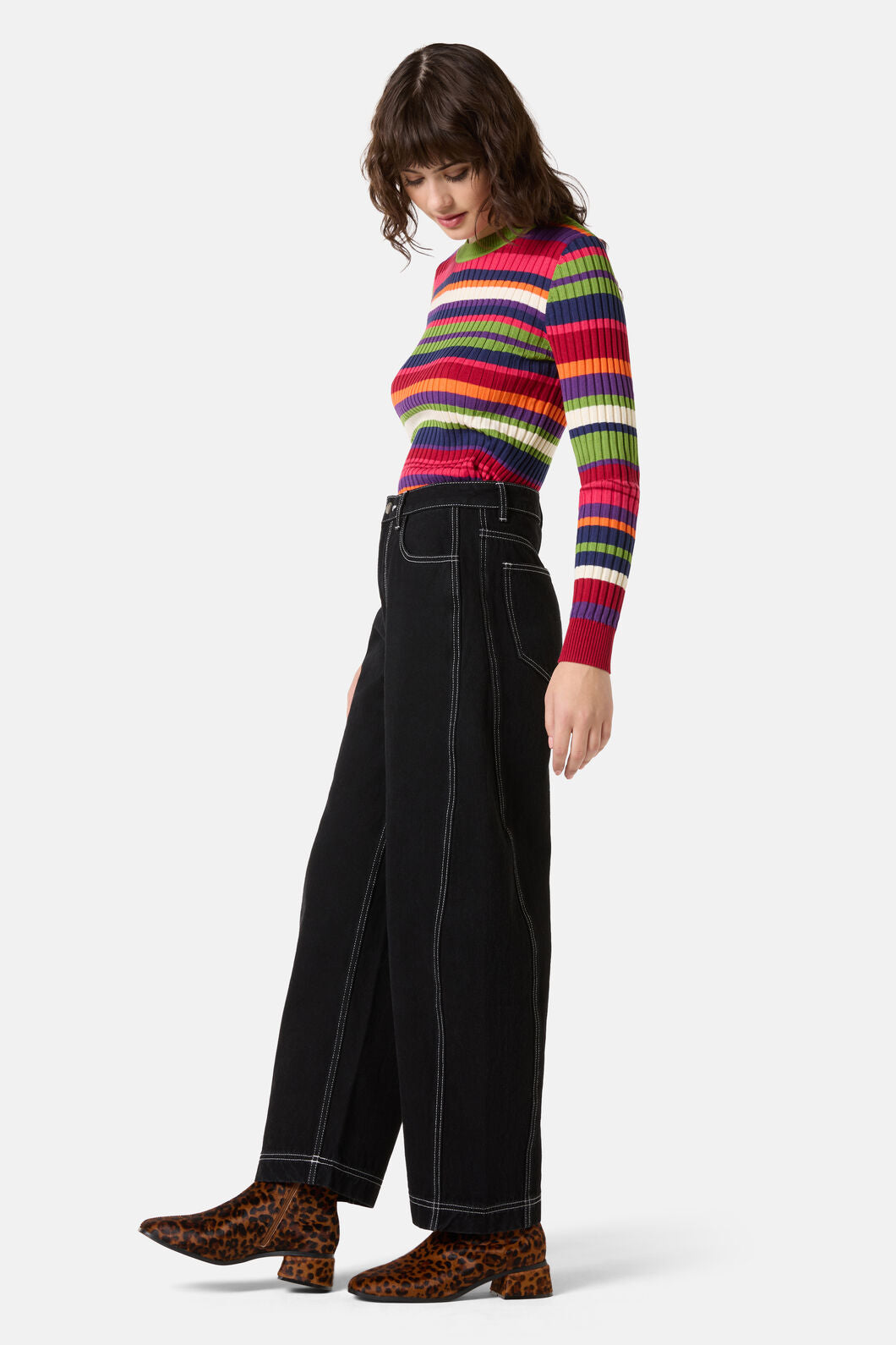 Gorman - Stripe Tease Knit Top - stripe