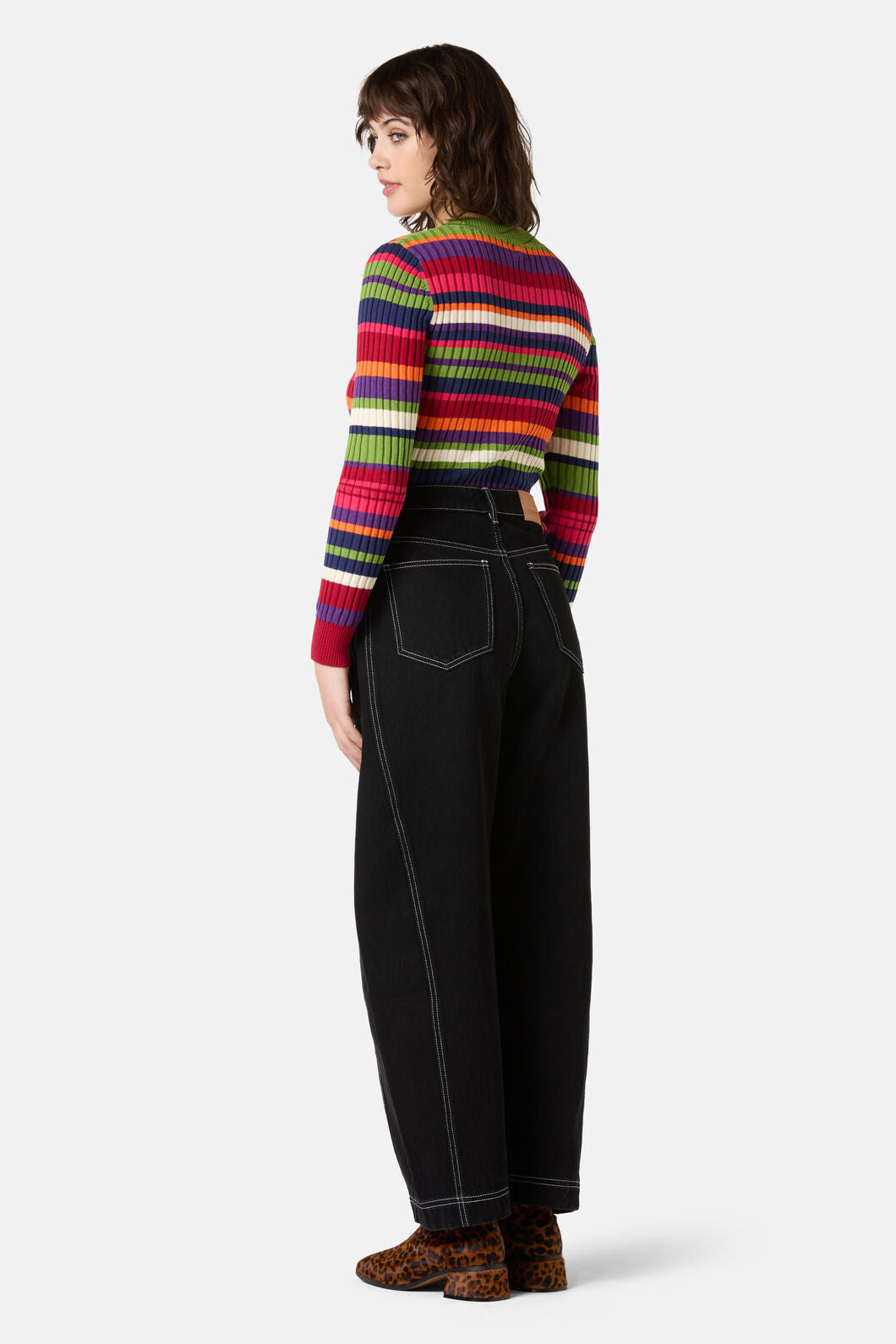 Gorman - Stripe Tease Knit Top - stripe