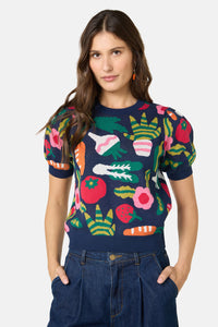 Gorman - Garden Table Knit Top - multi