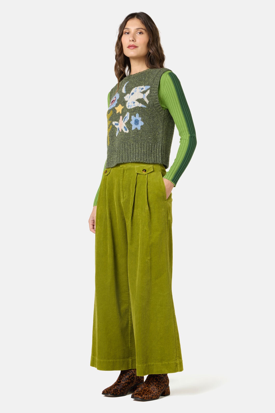 Gorman - The Garden Wool Vest - green