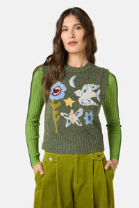 Gorman - The Garden Wool Vest - green