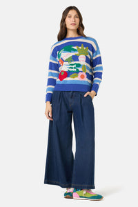 Gorman - Garden Table Wool Jumper - multi
