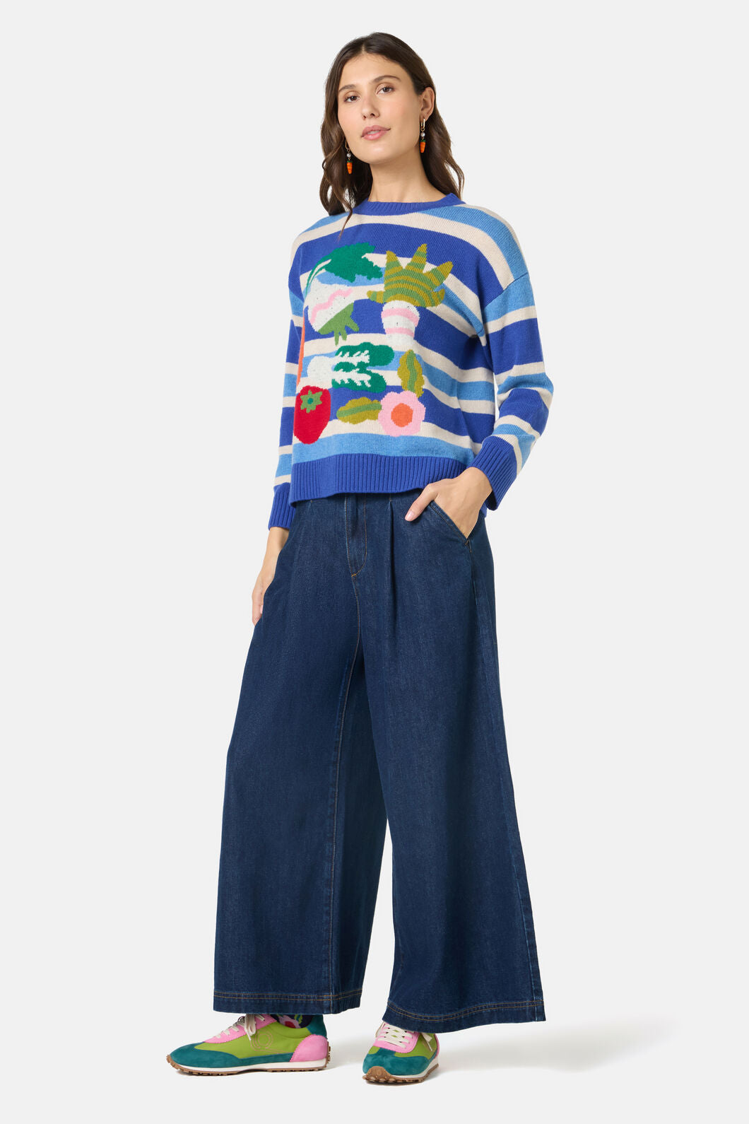 Gorman - Garden Table Wool Jumper - multi