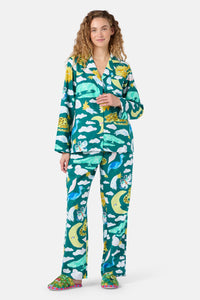 Gorman - Night Zoo Long PJ Set - print