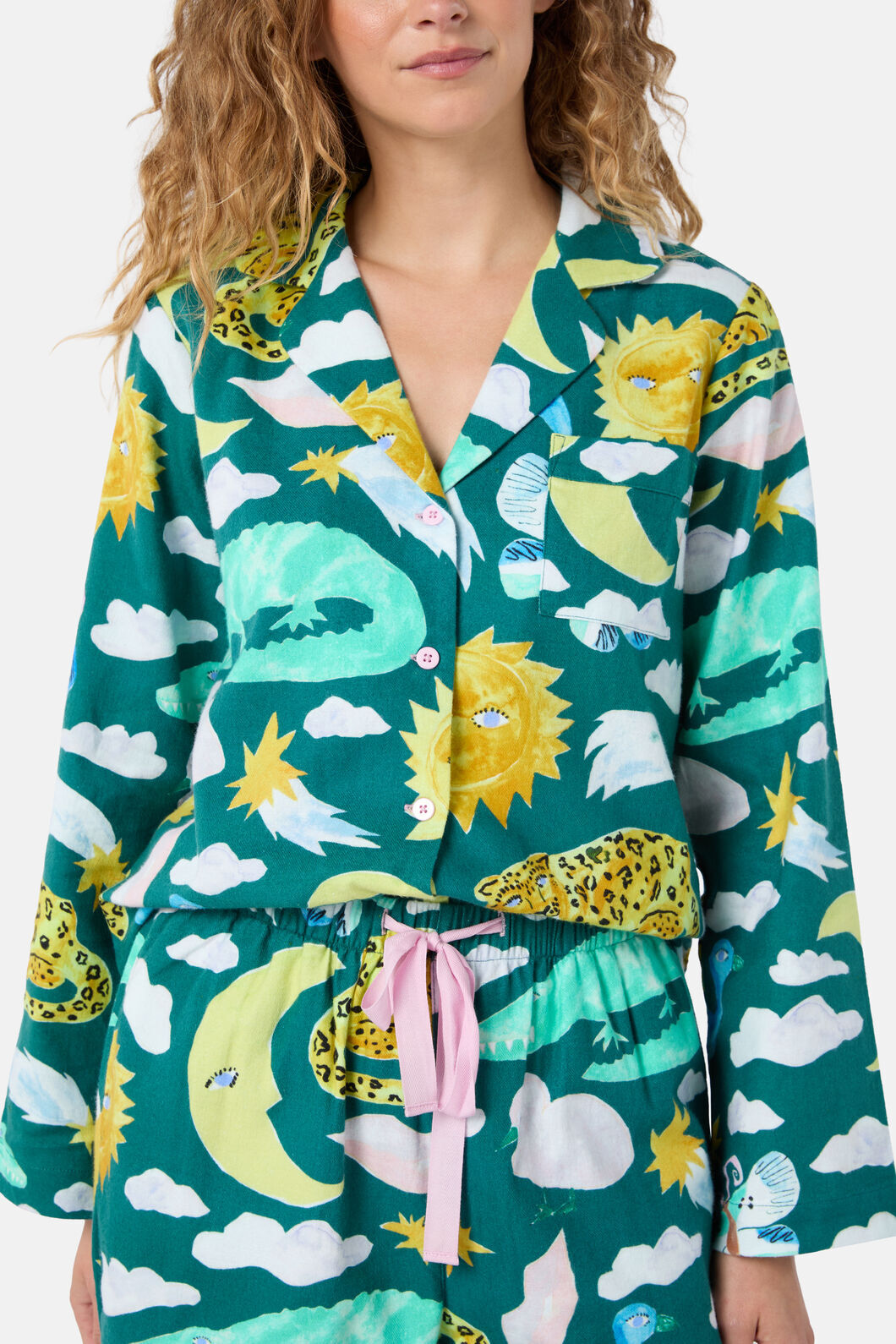 Gorman - Night Zoo Long PJ Set - print