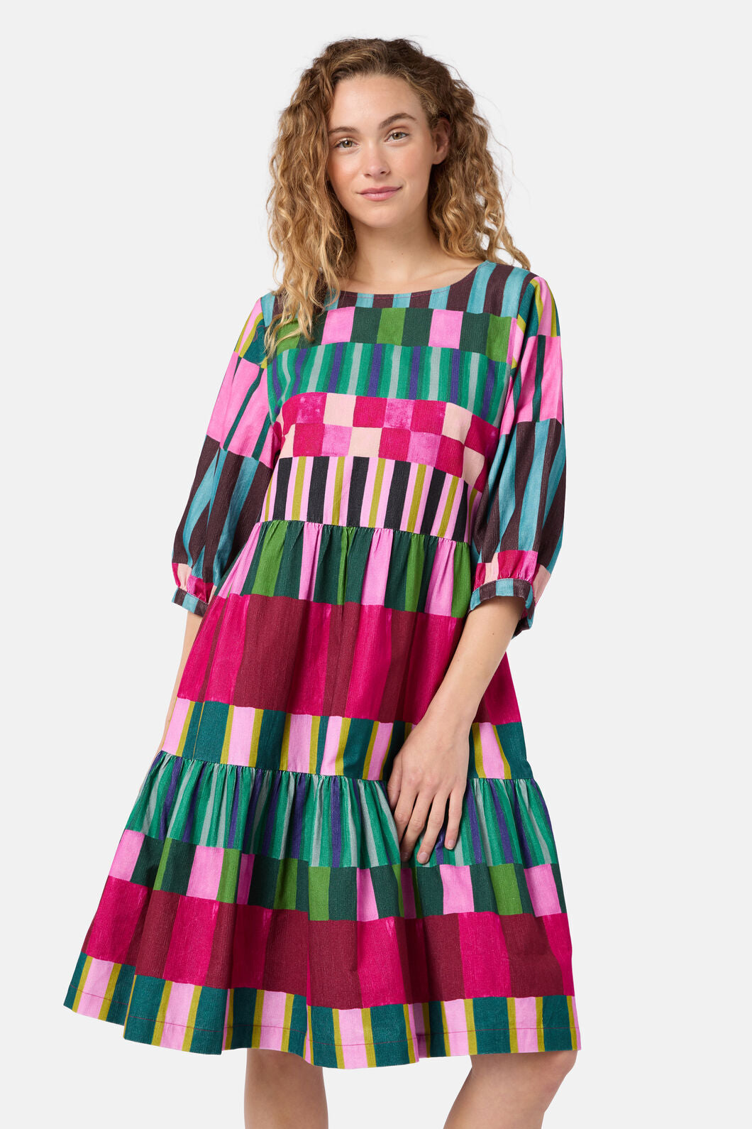 Gorman - Warpweave Smock Dress - print