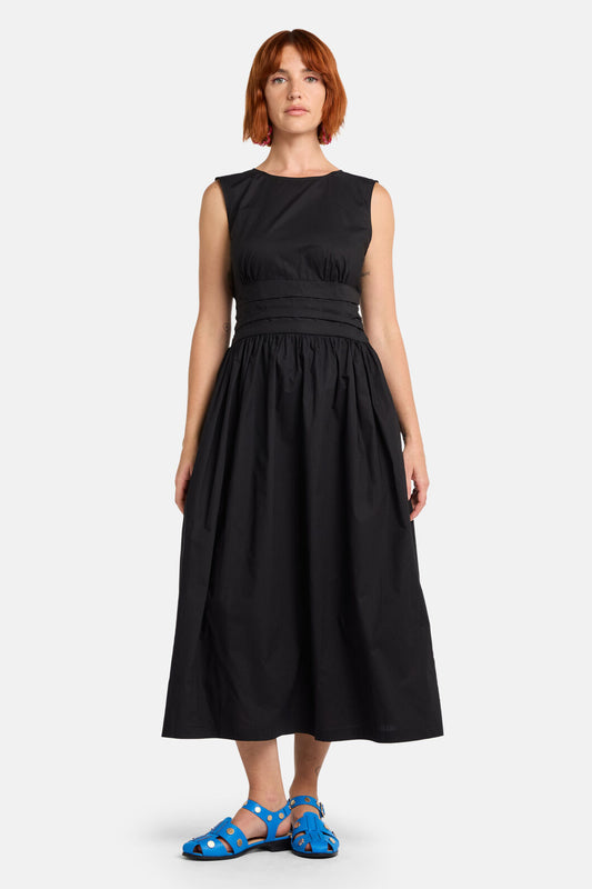 Gorman - Felicia OrganicCottonMidiDress - black