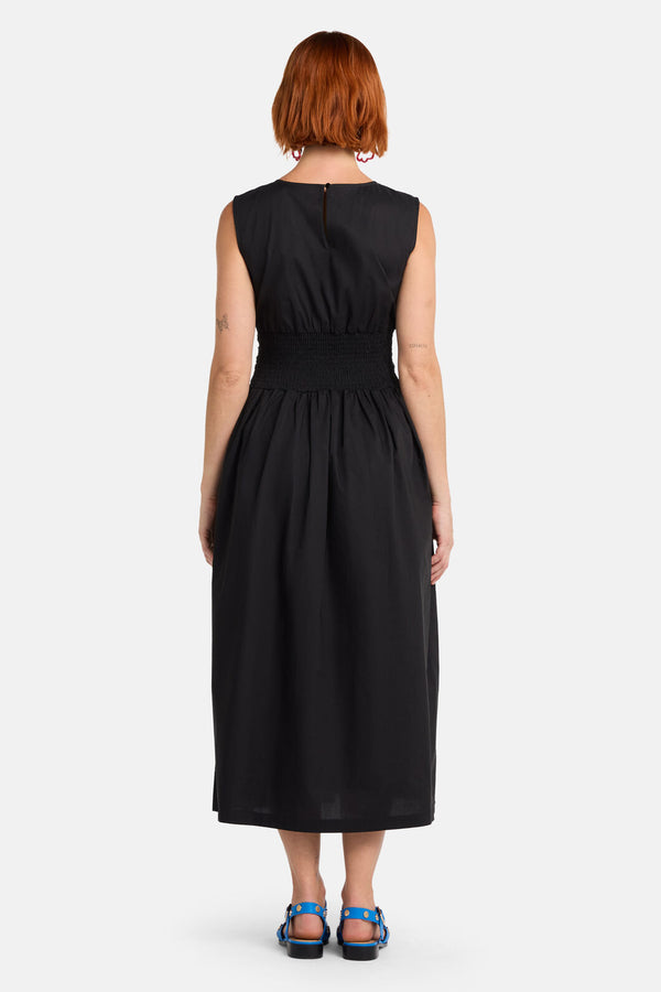 Gorman - Felicia Organic Cotton Midi Dress - black