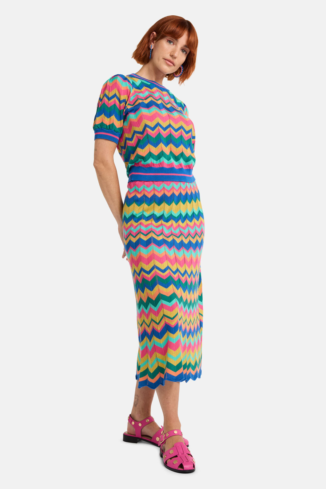 Gorman - Tropic Zigzag Knit Top - multi