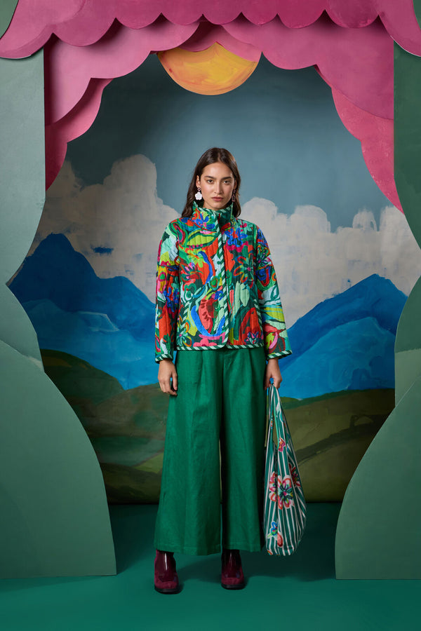 Gorman - Liana Wide Leg Pant - green