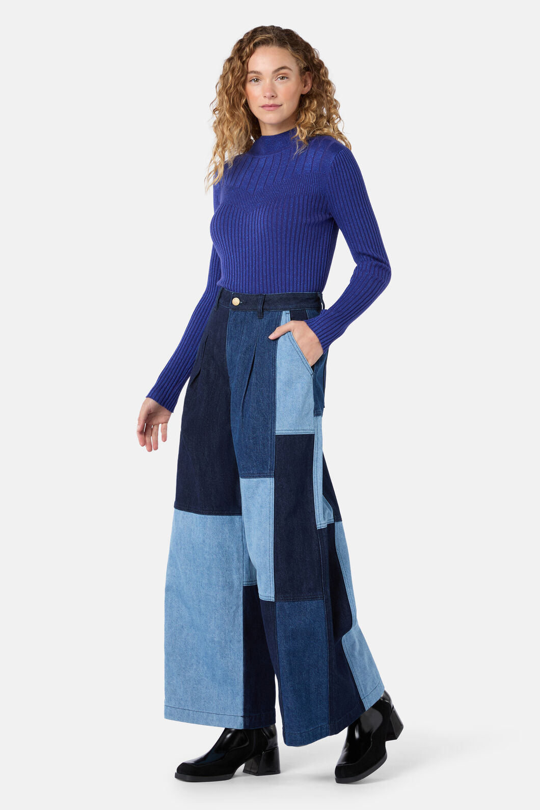Gorman - Sweetheart Knit Top - blue