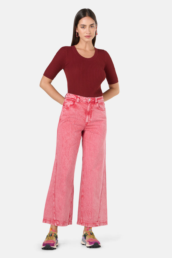 Gorman - Fadeaway Acid Wash Jean - pink