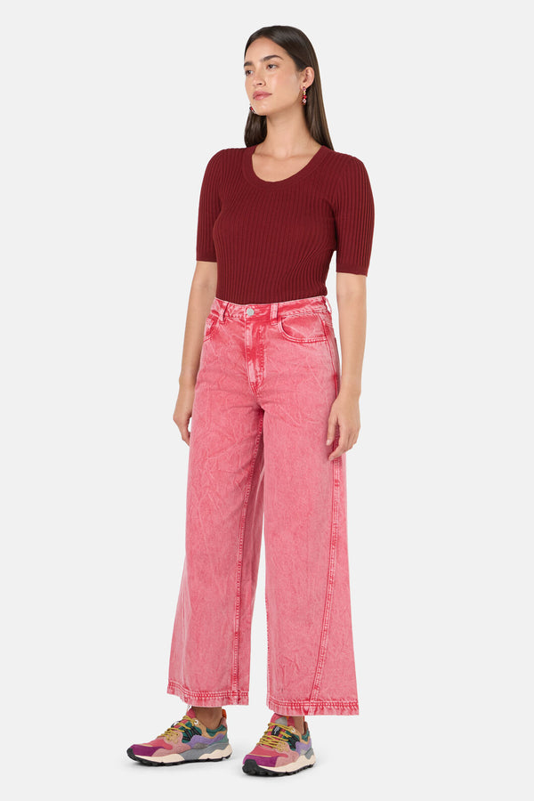 Gorman - Fadeaway Acid Wash Jean - pink